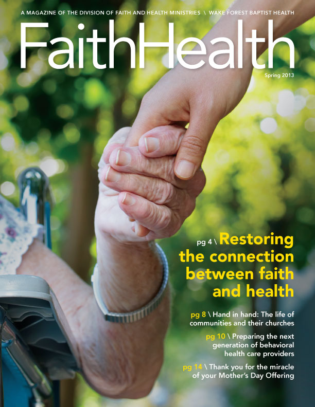 Faith Health Magazine Spring 2013